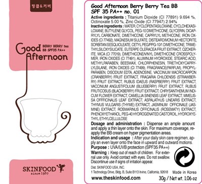 Image Of Carton (Good Afternoon Berry Berry Tea Bb Carton)
